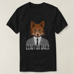 Zero Fox in einem Anzug und Brille gegeben T-Shirt