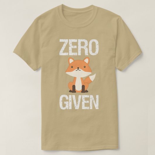 Zero für ein lustiges Geschenk Raubwald Spaß Sa T-Shirt (Design vorne)