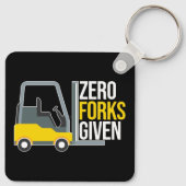 Zero Gabelungen mit lustigem Gabelstaplerpuff Schlüsselanhänger (Rückseite)