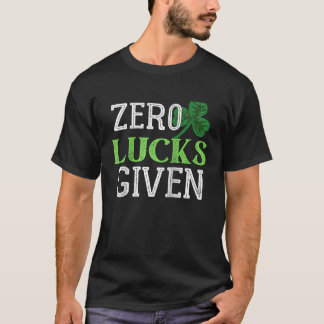 Zero Glück gegeben Vintage St. Patrick's Day Rag T-Shirt