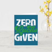 Zero Glück gehabt Lustiger irischer St. Patrick's Karte (Gelbe Blume)
