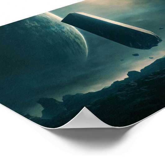 Zero Gravity Monolith Poster (Ecke)