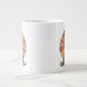 Zero Haare, maximale Liebe Sphynx Retro Jumbo-Tasse (Vorderseite)