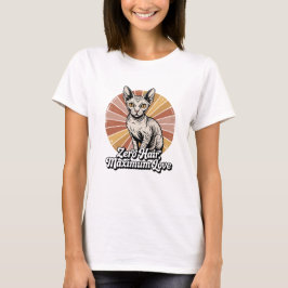 Zero Haare, maximale Liebe Sphynx Retro T-Shirt