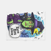 Zero Hex übergab lustiges Hexenkloster-T-Shirt Fleecedecke (Vorderseite (Horizontal))