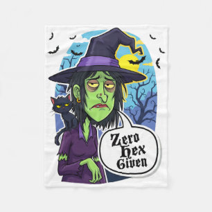 Zero Hex übergab lustiges Hexenkloster-T-Shirt Fleecedecke