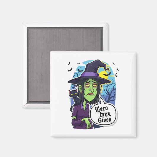 Zero Hex übergab lustiges Hexenkloster-T-Shirt Magnet (Vorderseite/Rückseite)
