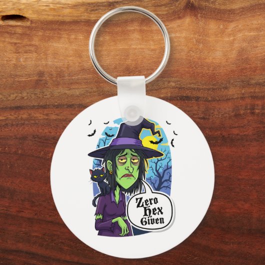 Zero Hex übergab lustiges Hexenkloster-T-Shirt Schlüsselanhänger (Vorderseite)