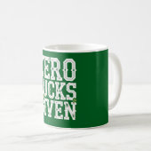 Zero Lucks gegeben Funny St Patrick's Day Irish Kaffeetasse (VorderseiteRechts)