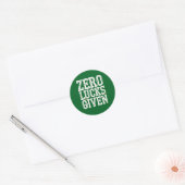 Zero Lucks gegeben Funny St Patrick's Day Irish Runder Aufkleber (Umschlag)
