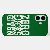 Zero Lucks Given Lustiger St. Patrick's Day Irisch Case-Mate iPhone Hülle (Rückseite (Horizontal))
