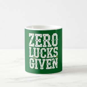 Zero Lucks Given Lustiger St. Patrick's Day Irisch Kaffeetasse