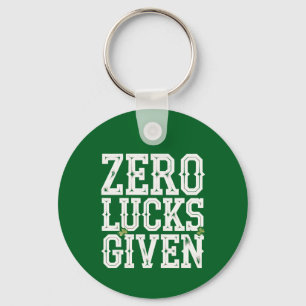 Zero Lucks Given Lustiger St. Patrick's Day Irisch Schlüsselanhänger