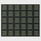 Zero Lucks verabreicht St Paddy's Day Unglaublich Geschenkpapier (Flach)