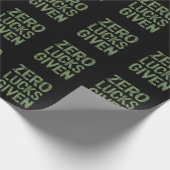 Zero Lucks verabreicht St Paddy's Day Unglaublich Geschenkpapier (Ecke)