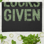 Zero Lucks verabreicht St Paddy's Day Unglaublich Geschirrtuch (Gefaltet)