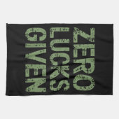 Zero Lucks verabreicht St Paddy's Day Unglaublich Geschirrtuch (Horizontal)