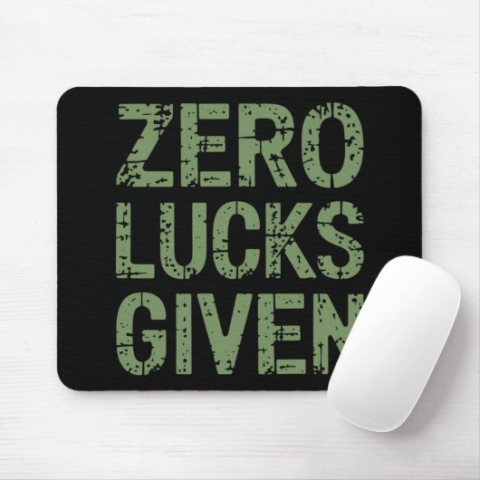 Zero Lucks verabreicht St Paddy's Day Unglaublich Mousepad (Mit Mouse)
