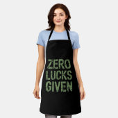 Zero Lucks verabreicht St Paddy's Day Unglaublich Schürze (Getragen)
