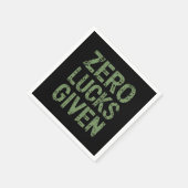 Zero Lucks verabreicht St Paddy's Day Unglaublich  Serviette (Ecke)
