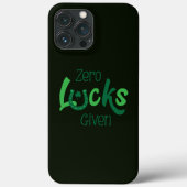 Zero Lucks zum Funny St Patricks Day Case-Mate iPhone Hülle (Rückseite)