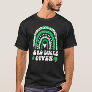 Zero Lucks zum lustigen irischen St Patrick's Day T-Shirt