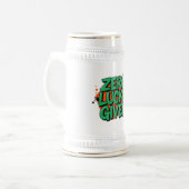 Zero Lucks zum St. Patrick's Day Bierglas (Vorderseite Links)