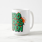 Zero Lucks zum St. Patrick's Day Kaffeetasse (VorderseiteRechts)