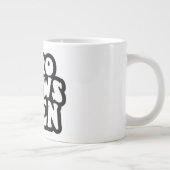 Zero Meows angesichts der lustigen Cat Quotes-Tass Jumbo-Tasse (Rechts)