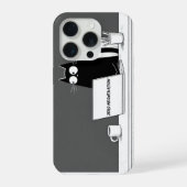 Zero Meowtivation Cat – Funny Lazy Work Cartoon iPhone Hülle (Rückseite)