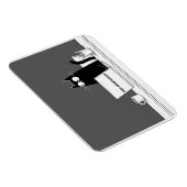 Zero Meowtivation Cat – Funny Lazy Work Cartoon Magnet (Rechte Seite)
