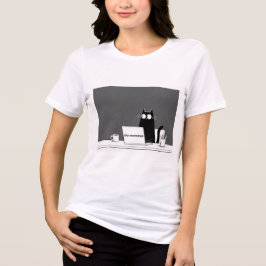 Zero Meowtivation Katze – Lustige Faulheit Arbeits Tri-Blend Shirt