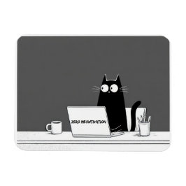 Zero Meowtivation Katze – Lustiger Fauler Arbeits- Magnet