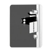 Zero Meowtivation Katze – Lustiger Fauler Arbeits- Magnet (Vertikal)
