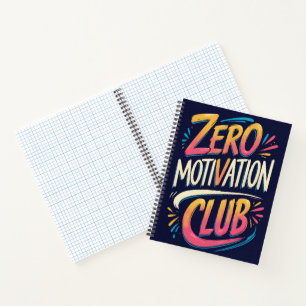 Zero Motivation Club Notebook Notizblock