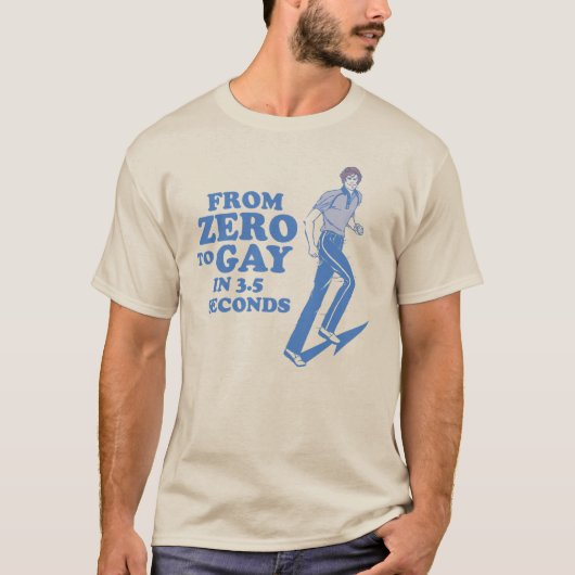 ZERO NACH 3 SEKUNDEN T-Shirt (Vorderseite)