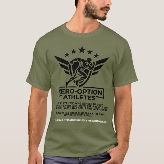 Zero-Option Athleten T-Shirt (Vorderseite)
