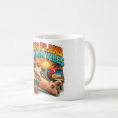 Zero Pläne Maximum Vibes Katzen-Mug Kaffeetasse (VorderseiteRechts)