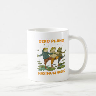 Zero plant Maximum Vibes Funny Frog Hoodie Chill V Kaffeetasse