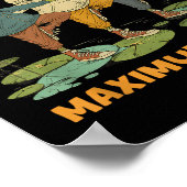 Zero plant Maximum Vibes Funny Frog Hoodie Chill V Poster (Ecke)