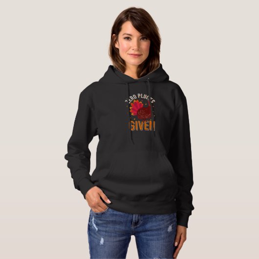Zero Plucks Given Turkey Dinner Fall Thanksgiving Hoodie (Vorne ganz)
