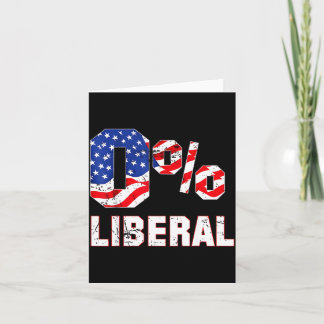 Zero Prozent 0% Liberale Vintage-USA-Flagge Litica Karte