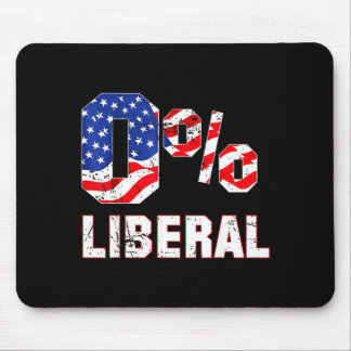 Zero Prozent 0% Liberale Vintage-USA-Flagge Litica Mousepad