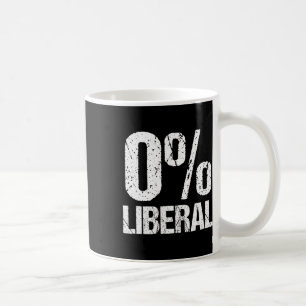 Zero Prozent Liberale Lustige Politische Partei 0% Kaffeetasse