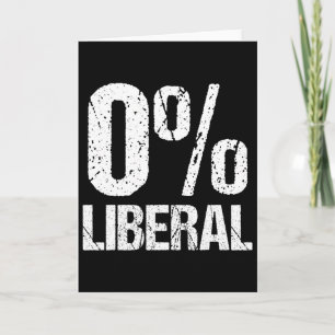 Zero Prozent Liberale Lustige Politische Partei 0% Karte