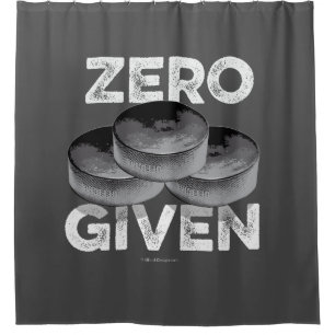 Zero Pucks angesichts (Hockey) Duschvorhang