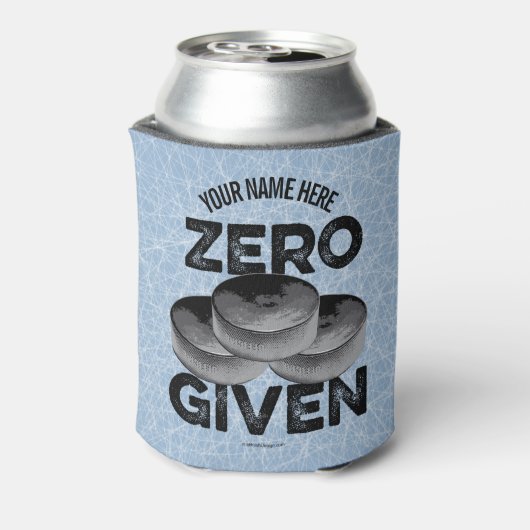 Zero Pucks gegeben (Hockey gegeben) kann kühler Dosenkühler (Kanne Rückseite)