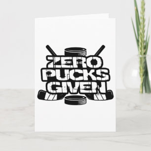 Zero Pucks Given Lustiger Eishockey Karte