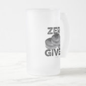 Zero Pucks Given Mattglas Bierglas (VorderseiteRechts)