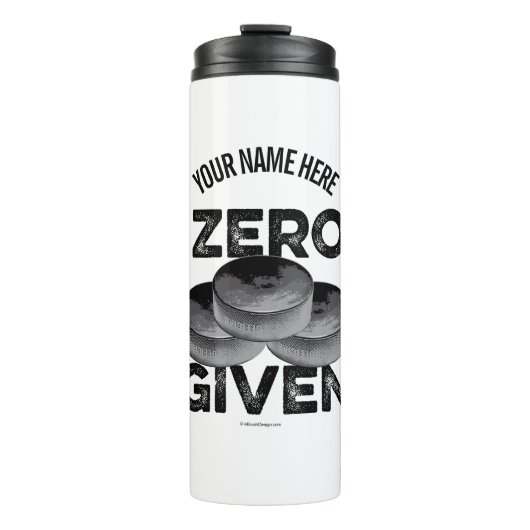 Zero Pucks Given Thermosbecher (Vorderseite)
